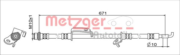 METZGER 4111685 Bremsschlauch