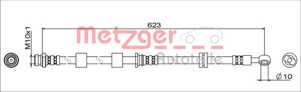 METZGER 4111741 GREENPARTS Bremsschlauch