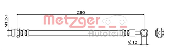 METZGER 4111743 GREENPARTS Bremsschlauch