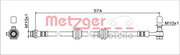 METZGER 4111755 Bremsschlauch