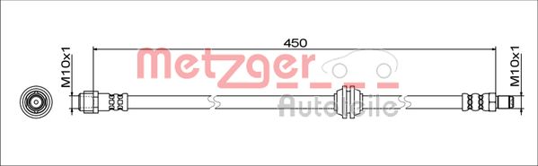 METZGER 4111775 GREENPARTS Bremsschlauch