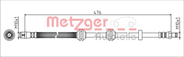 METZGER 4111788 GREENPARTS Bremsschlauch