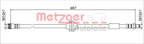 METZGER 4111792 GREENPARTS Bremsschlauch