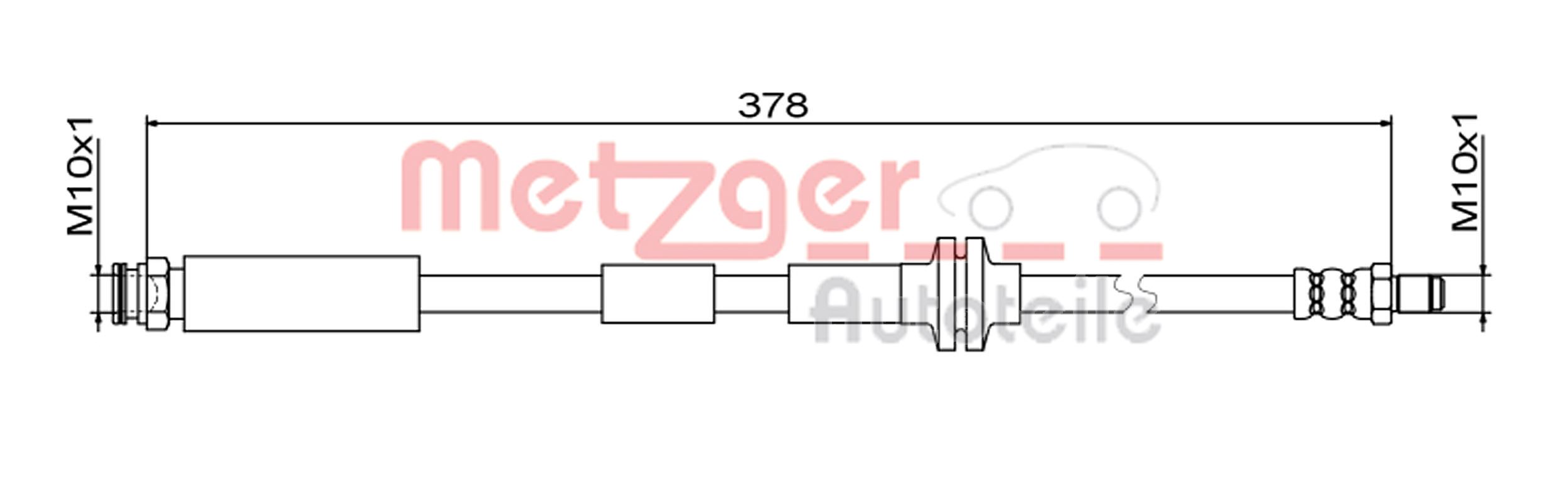 METZGER 4111800 GREENPARTS Bremsschlauch