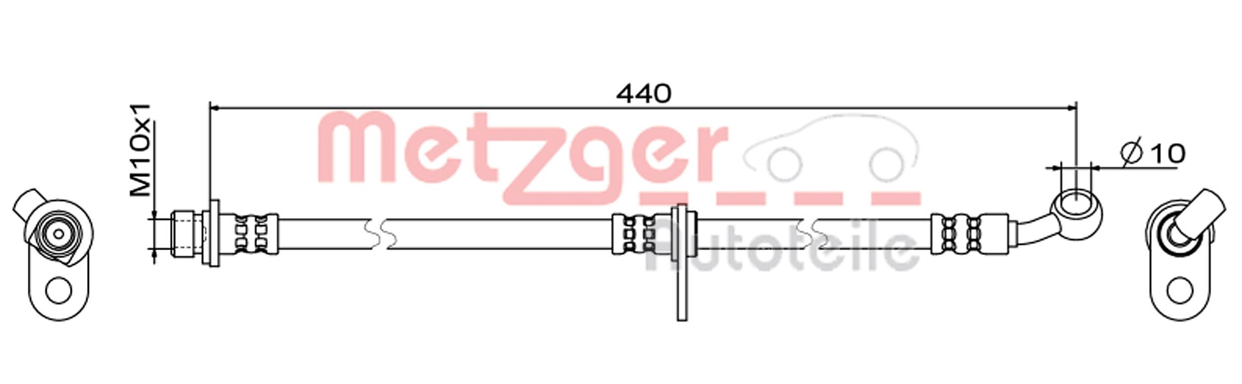 METZGER 4111846 Bremsschlauch