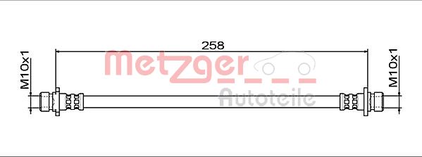 METZGER 4111942 GREENPARTS Bremsschlauch