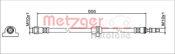 METZGER 4112082 GREENPARTS Bremsschlauch