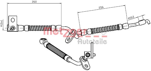 METZGER 4112228 Bremsschlauch