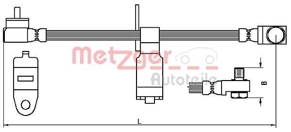 METZGER 4112542 Bremsschlauch