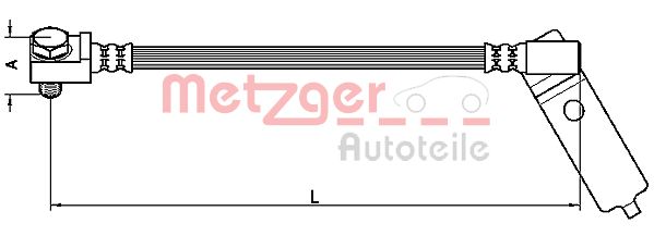 METZGER 4112546 Bremsschlauch
