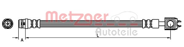 METZGER 4116202 Bremsschlauch