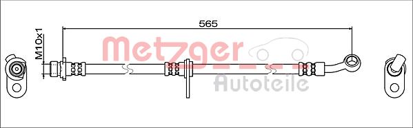 METZGER 4119374 Bremsschlauch
