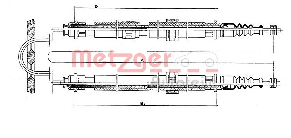 METZGER 431.2 Seilzug, Feststellbremse