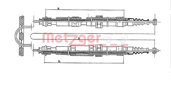 METZGER 431.3 Seilzug, Feststellbremse