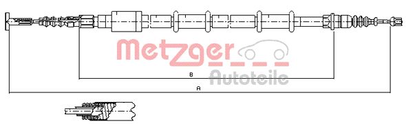 METZGER 441.3 Seilzug, Feststellbremse