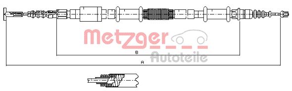 METZGER 441.4 Seilzug, Feststellbremse
