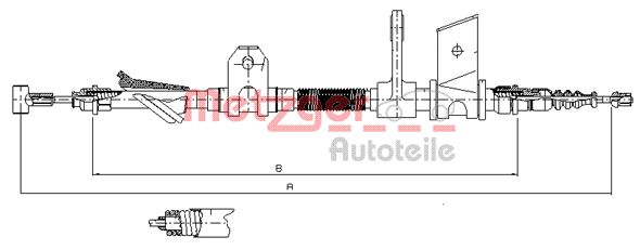 METZGER 451.12 Seilzug, Feststellbremse