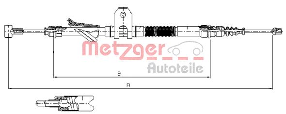 METZGER 451.2 Seilzug, Feststellbremse
