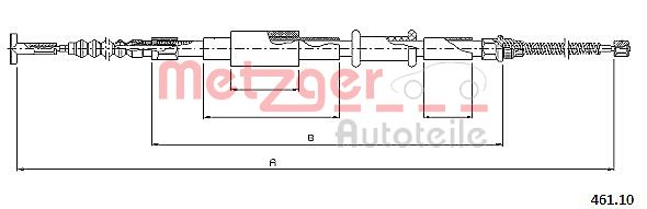 METZGER 461.10 Seilzug, Feststellbremse