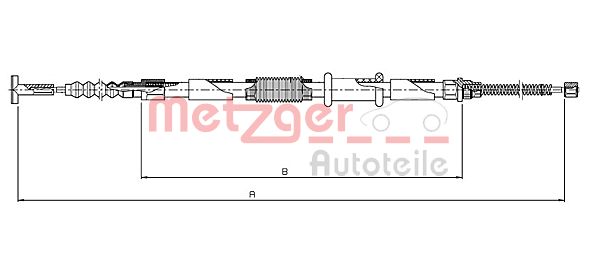 METZGER 461.11 Seilzug, Feststellbremse