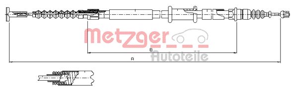 METZGER 461.12 Seilzug, Feststellbremse