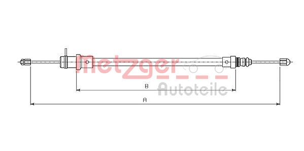 METZGER 491.1 Seilzug, Feststellbremse