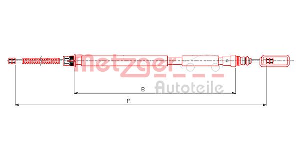 METZGER 491.4 Seilzug, Feststellbremse