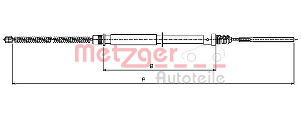 METZGER 491.5 Seilzug, Feststellbremse