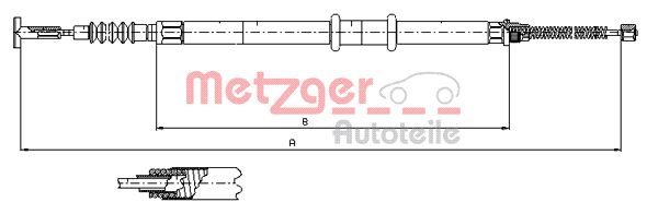 METZGER 491.12 Seilzug, Feststellbremse
