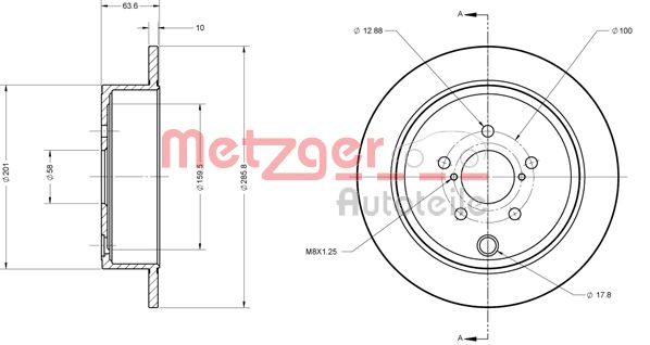METZGER 6110099 Bremsscheibe