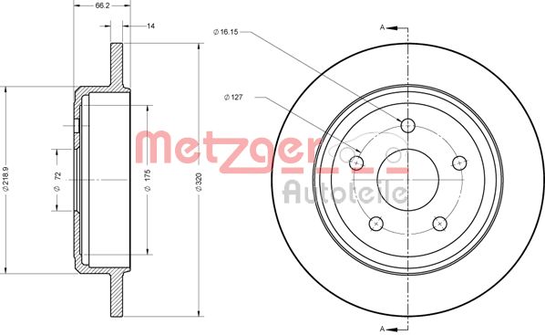 METZGER 6110278 Bremsscheibe