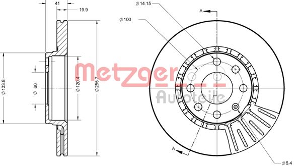 METZGER 6110336 Bremsscheibe