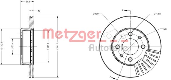 METZGER 6110618 Bremsscheibe