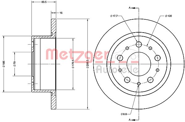 METZGER 6110647 Bremsscheibe
