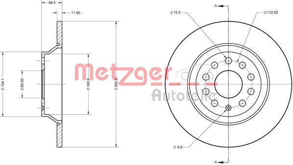 METZGER 6110747 GREENPARTS Bremsscheibe