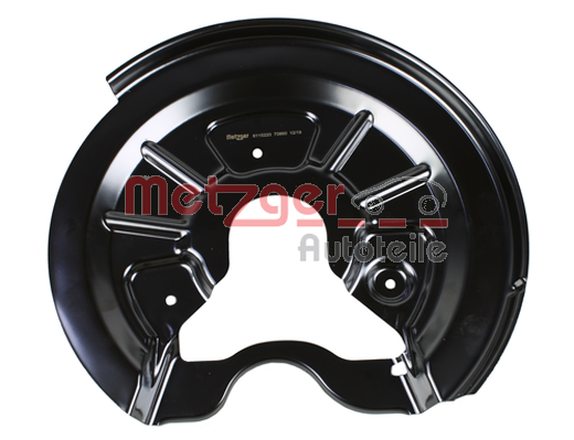 METZGER 6115220 terelőlemez, féktárcsa Hátsó tengely jobb AUDI SEAT SKODA VW