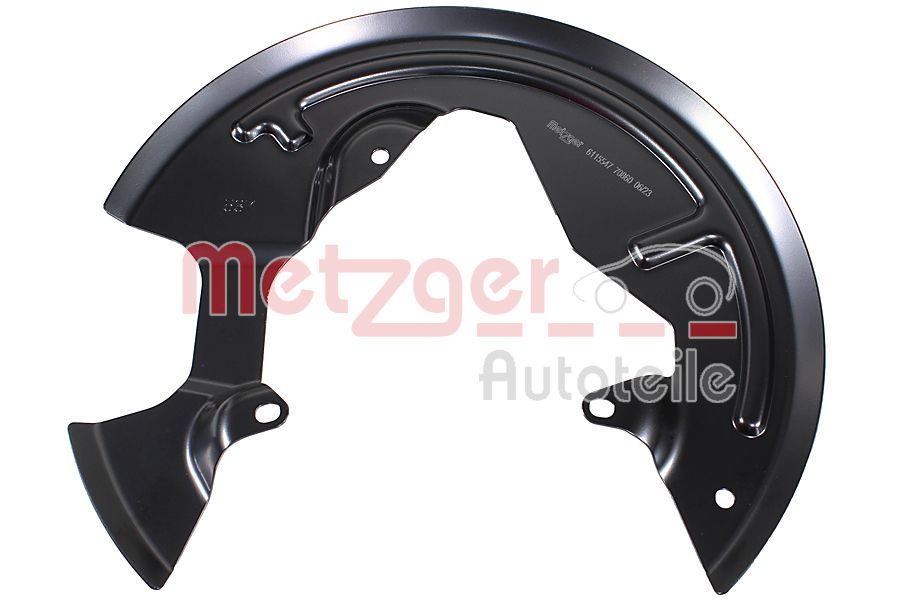 METZGER 6115547 Spritzblech, Bremsscheibe