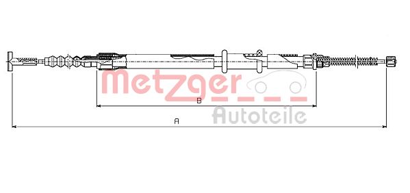 METZGER 631.10 Seilzug, Feststellbremse