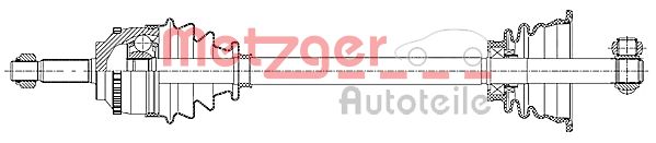 METZGER 7210025 Antriebswelle