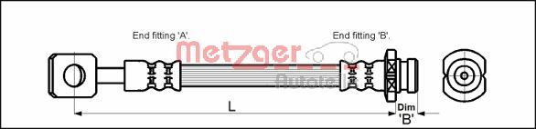 METZGER 4110602 Bremsschlauch