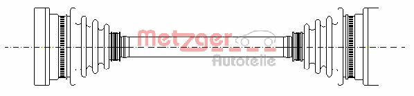 METZGER 7210026 Antriebswelle
