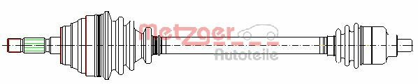 METZGER 7210027 Antriebswelle