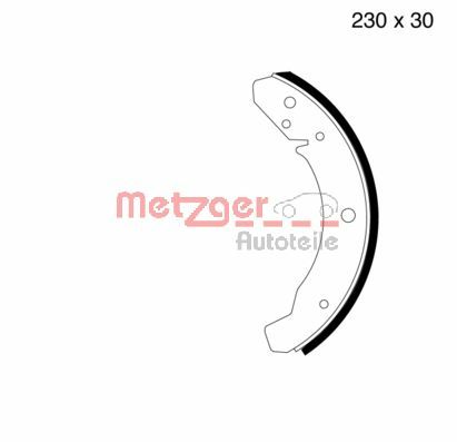 METZGER MG 105 Bremsbackensatz