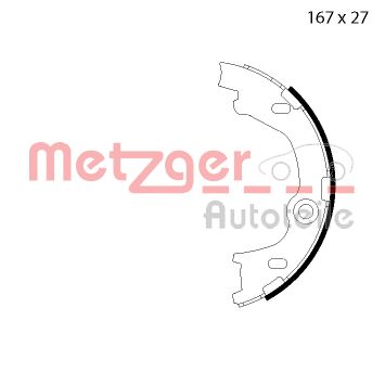 METZGER MG 126 Bremsbackensatz, Feststellbremse