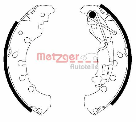 METZGER MG 200 Bremsbackensatz