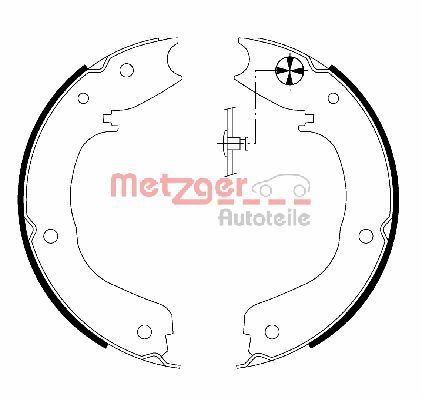 METZGER MG 203 Bremsbackensatz, Feststellbremse