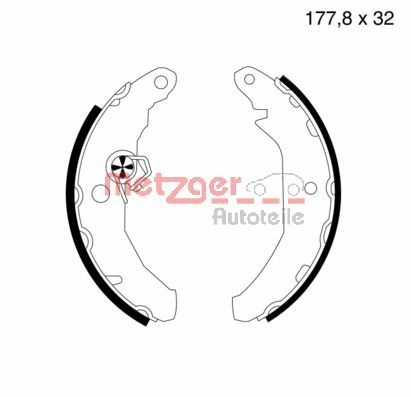 METZGER MG 414 Bremsbackensatz
