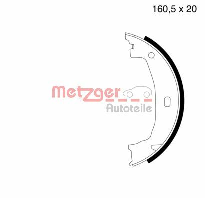 METZGER MG 780 Bremsbackensatz, Feststellbremse