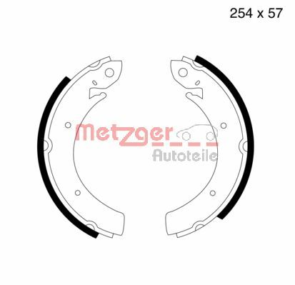 METZGER MG 809 Bremsbackensatz