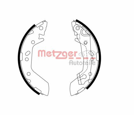 METZGER MG 974 Bremsbackensatz